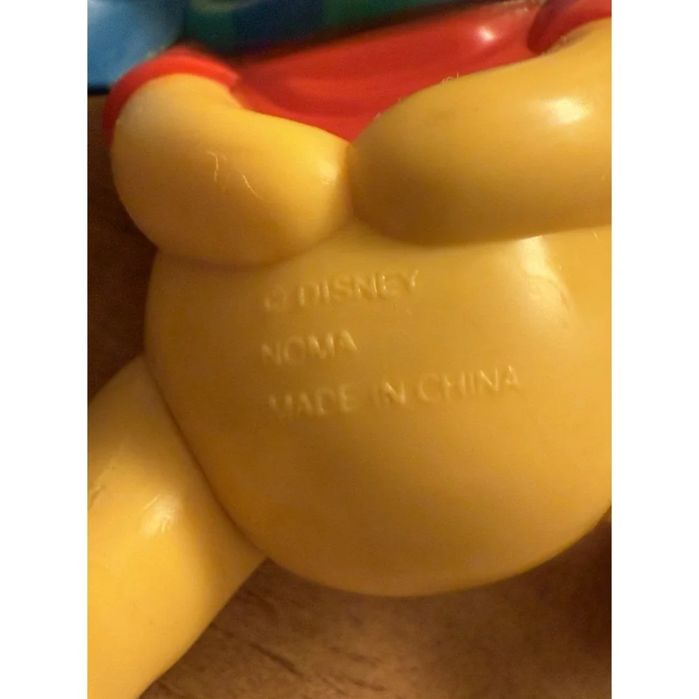 Vintage Disney WINNIE THE POOH christmas tree‎ ORNAMENT ice skating 4